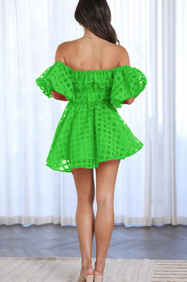SOPHIE | PUFF SLEEVE MINI DRESS