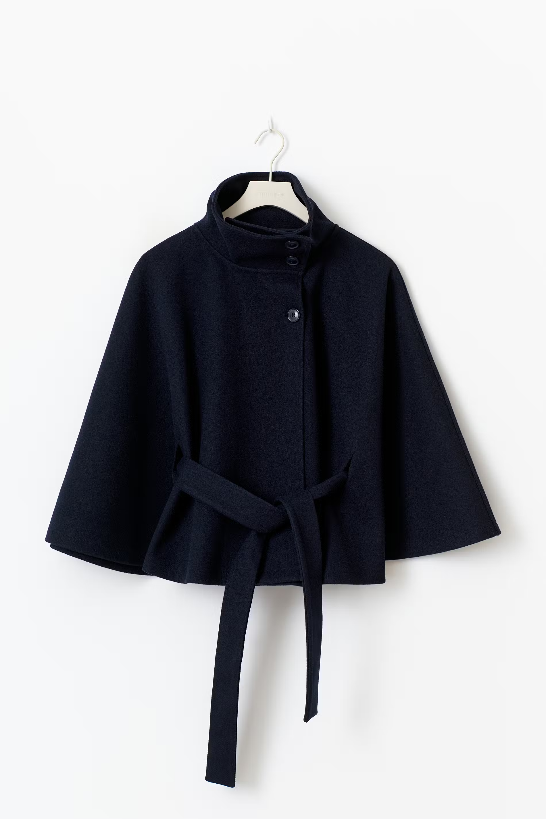 Loreza™ | Elegant Women's Coat with Belt & High Collar