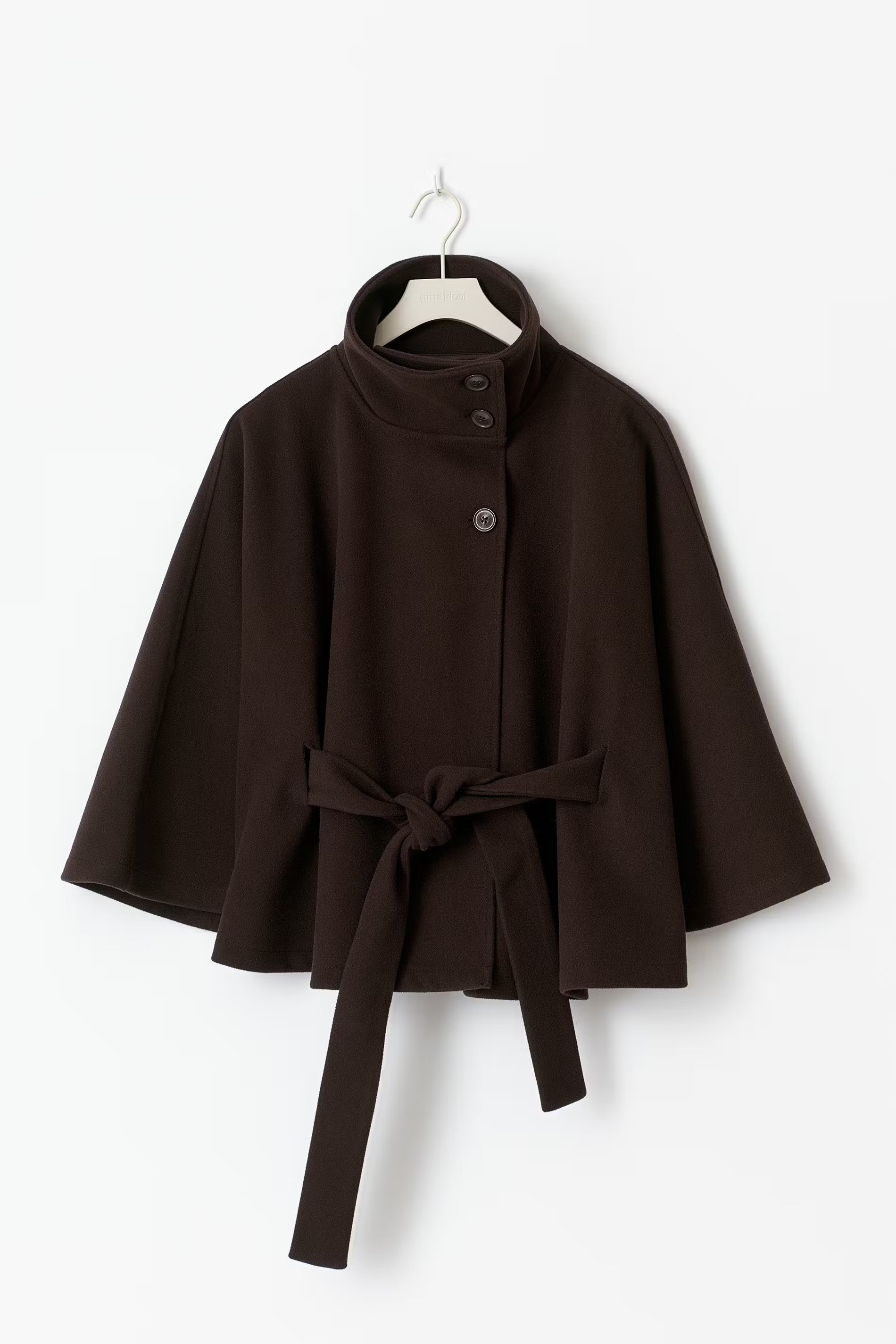 Loreza™ | Elegant Women's Coat with Belt & High Collar