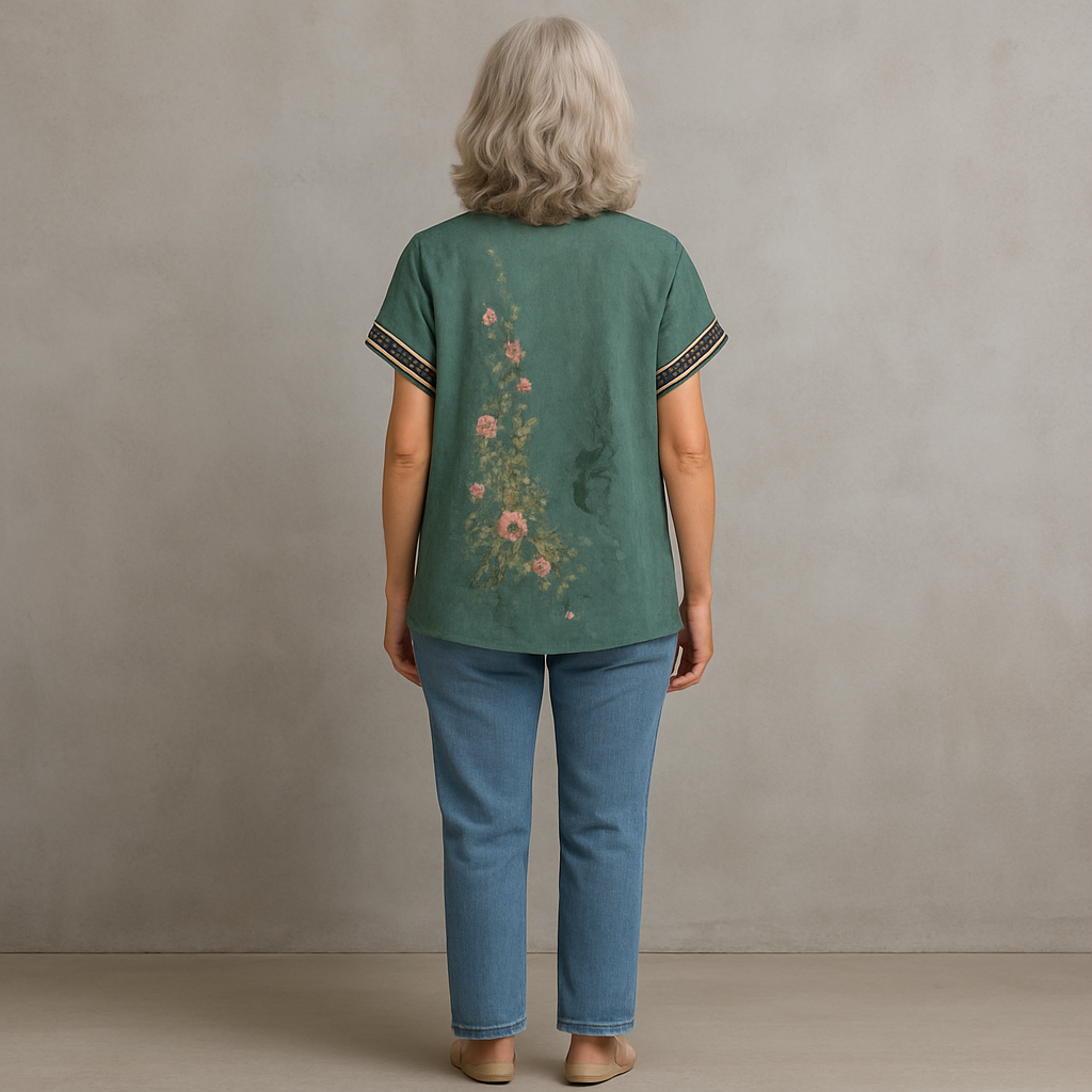 JANE™ | VINTAGE STYLE FLORAL BLOUSE