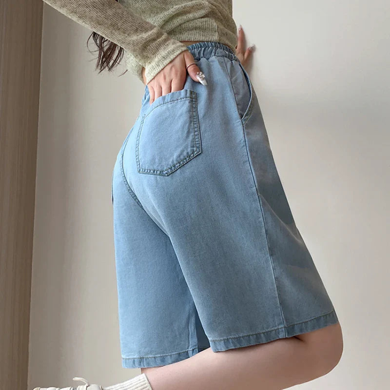 Romy™ | Tencel High Waist Wide Leg Shorts
