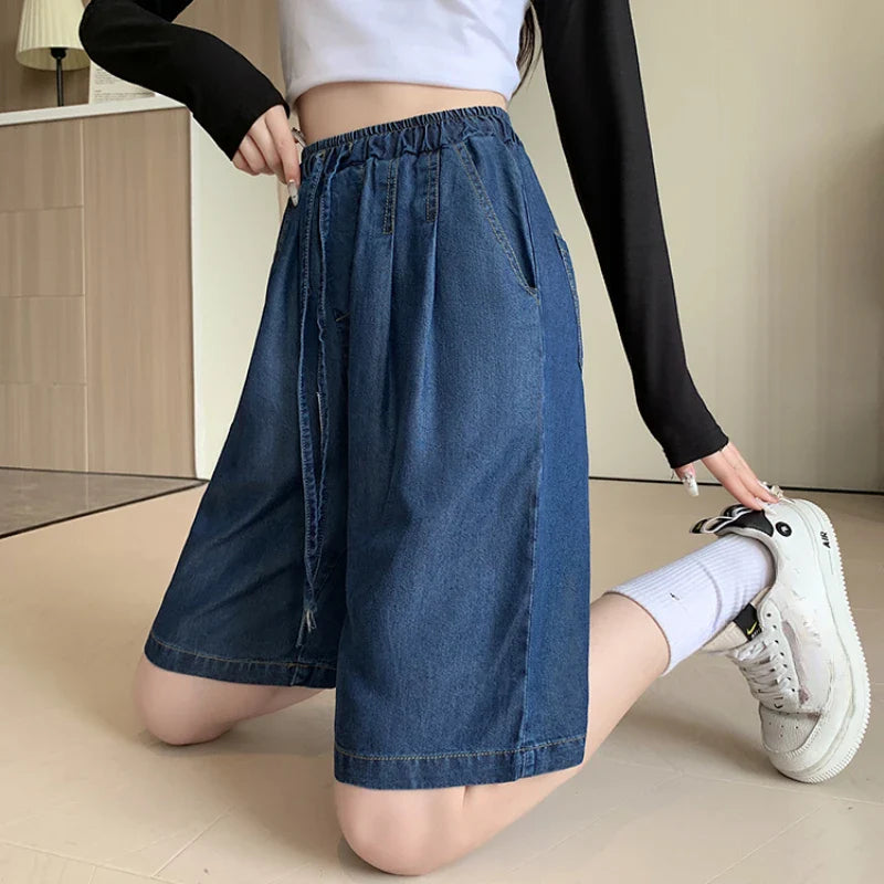 Romy™ | Tencel High Waist Wide Leg Shorts