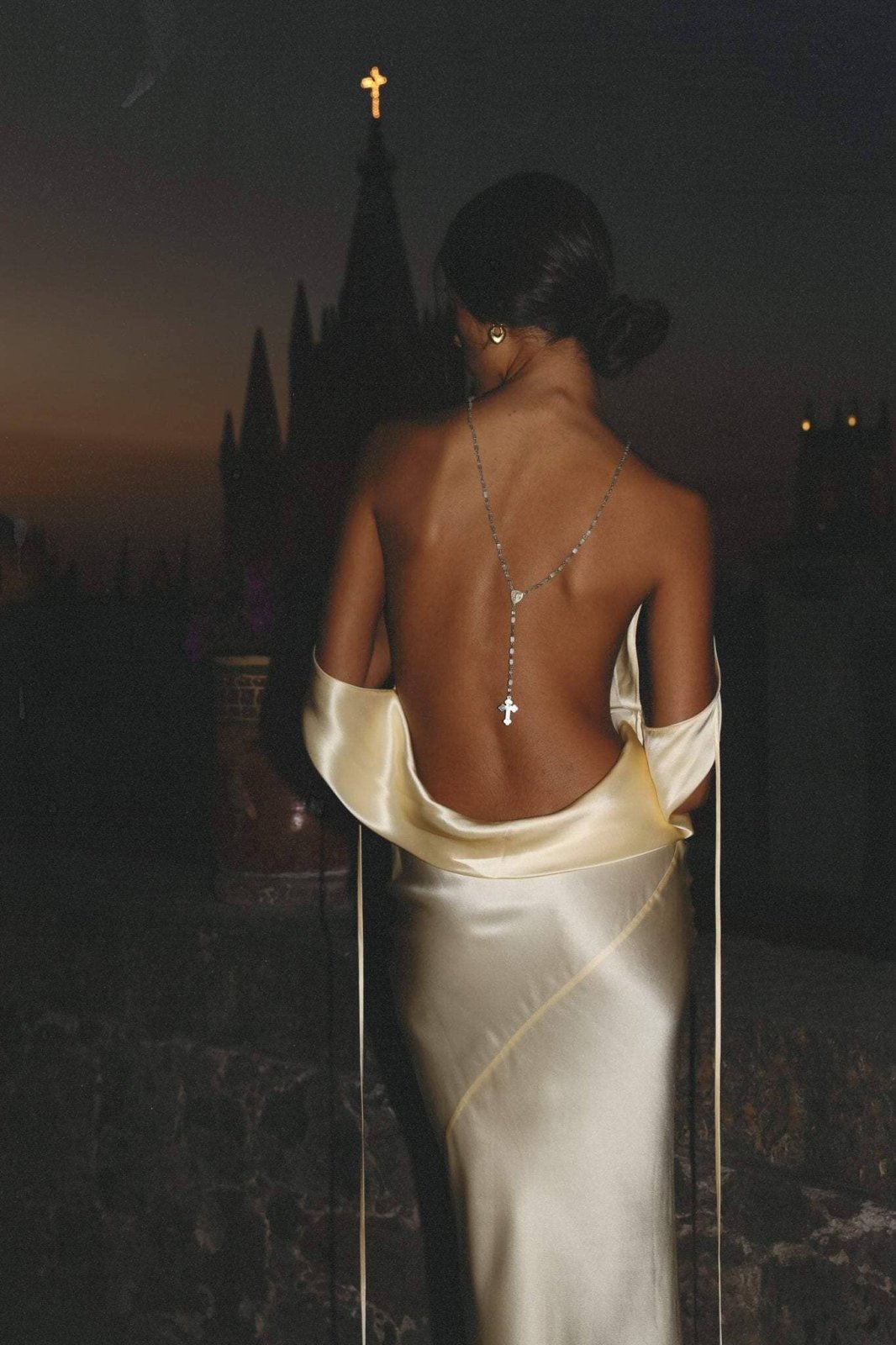 ISLA | SILK OPEN BACK MAXI DRESS