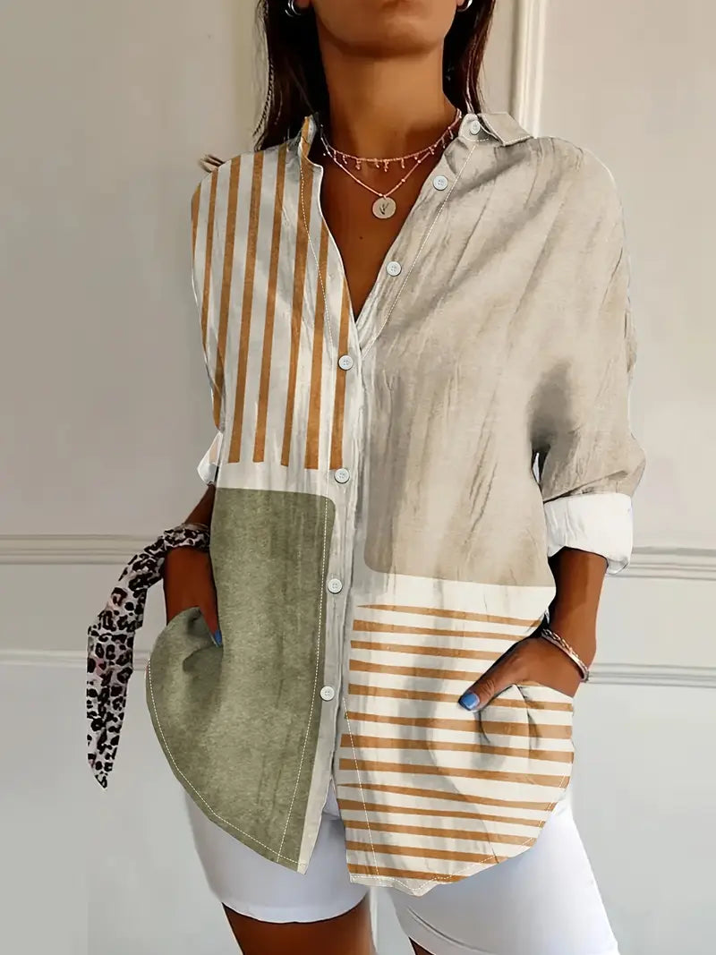 Ceravine™ | Geometric Blouse 