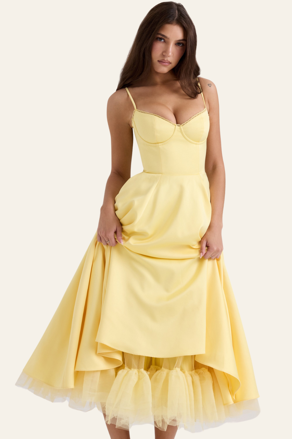 FELICIA™ | TULLE MIDI DRESS 