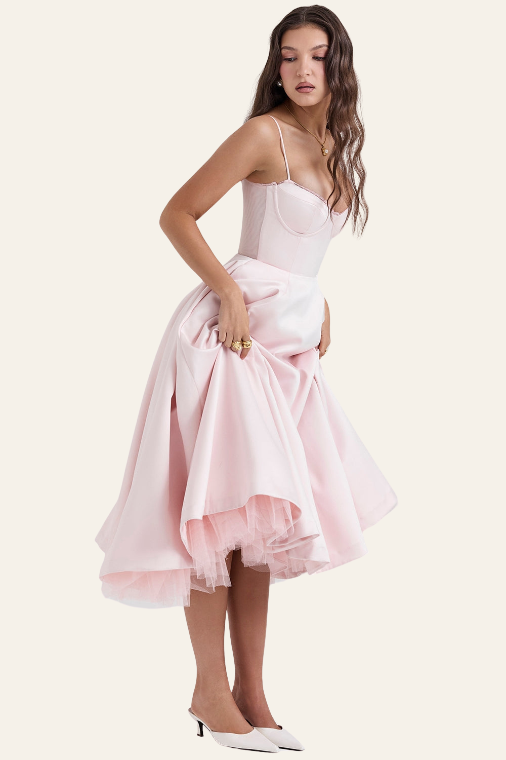 FELICIA™ | TULLE MIDI DRESS 