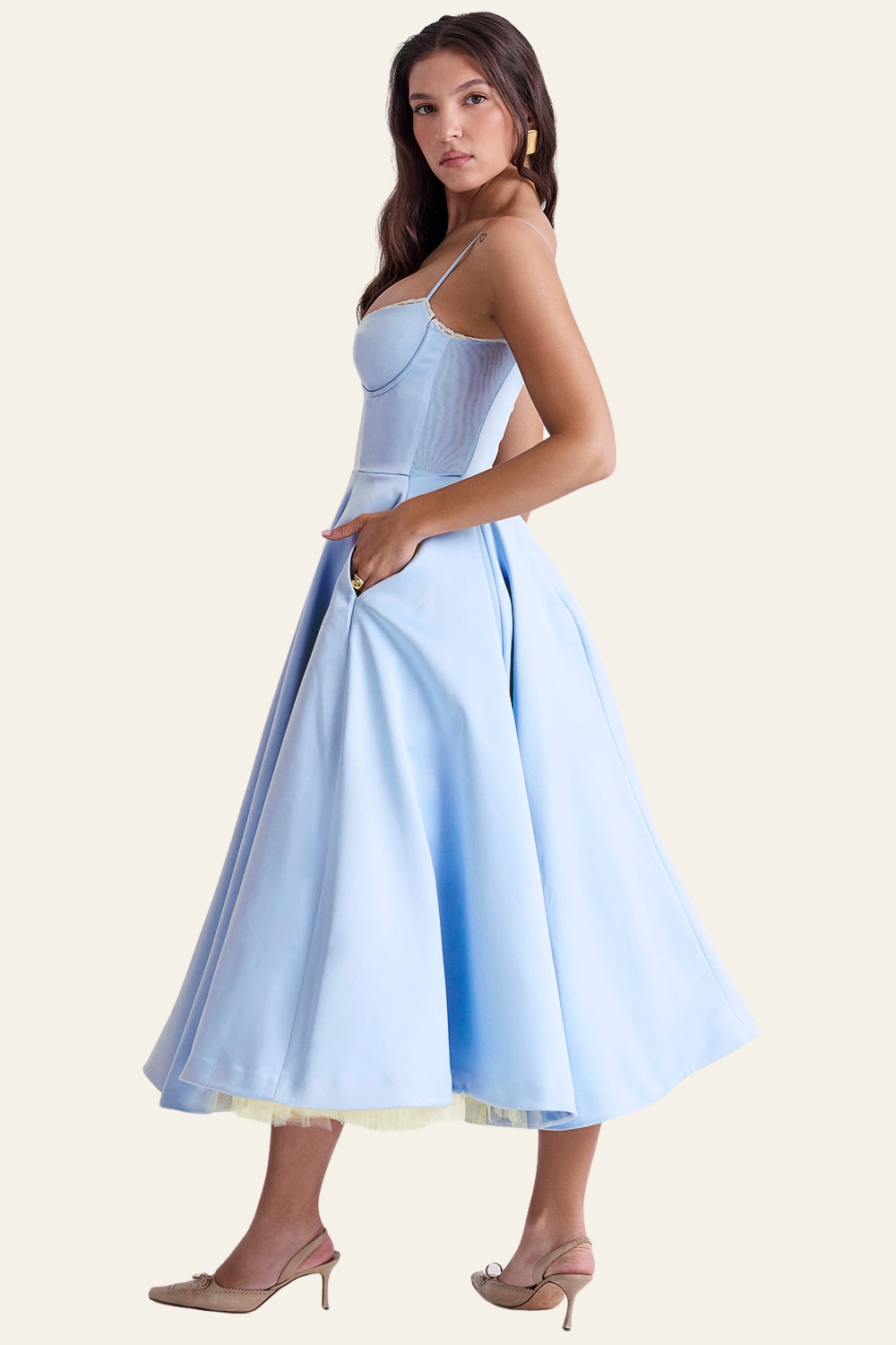 FELICIA™ | TULLE MIDI DRESS 