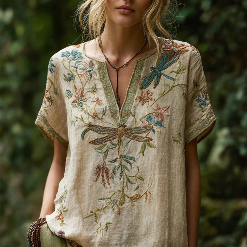 Florina™ Vintage Floral Print Blouse 