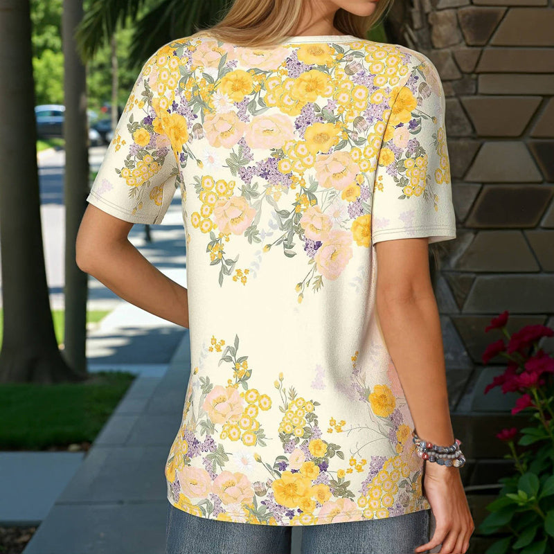ELLA™ | ELEGANT FLORAL BLOUSE 