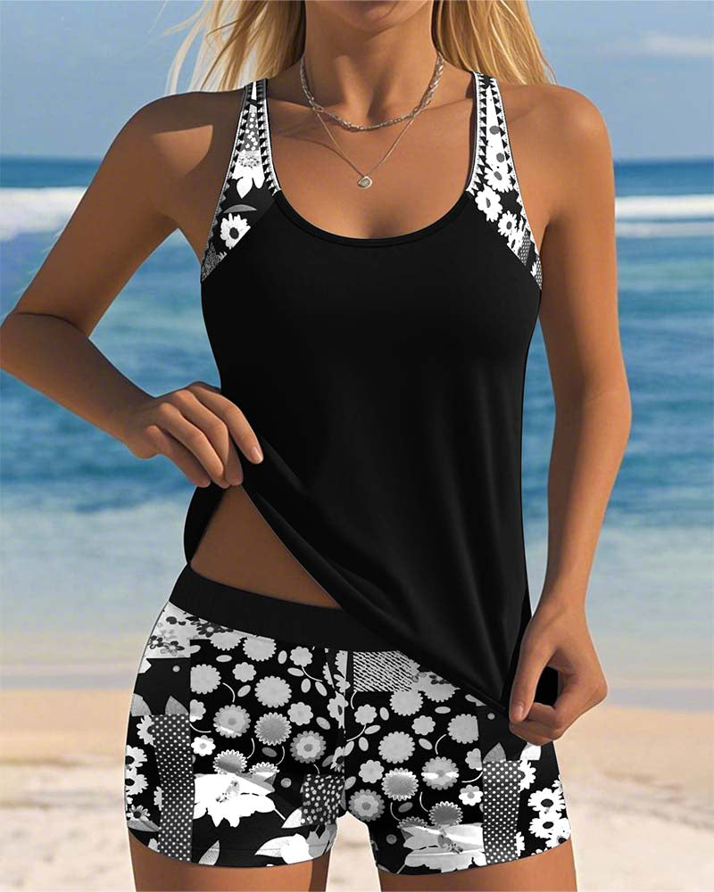 Sabrina | Two-Piece Floral Bikini with Comfortable Fit 