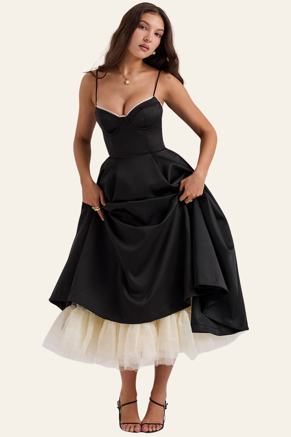 FELICIA™ | TULLE MIDI DRESS 