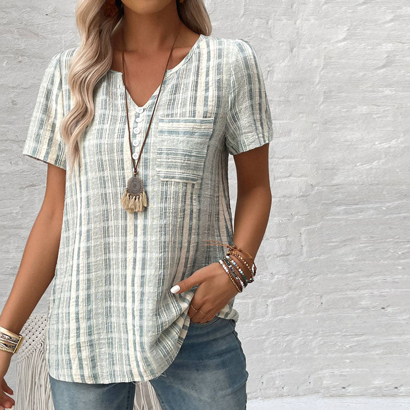 MARELLA™ | STRIPED CASUAL BLOUSE WITH RELAXED FIT 