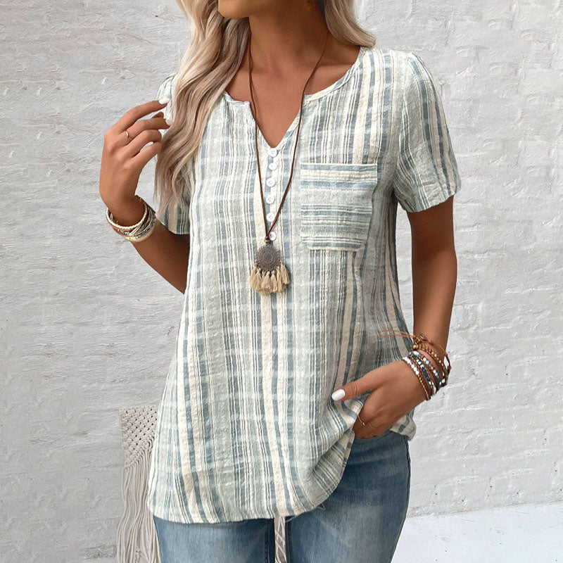 MARELLA™ | STRIPED CASUAL BLOUSE WITH RELAXED FIT 