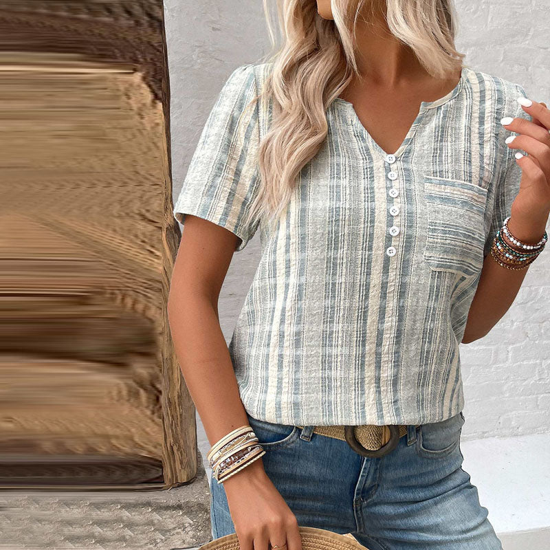 MARELLA™ | STRIPED CASUAL BLOUSE WITH RELAXED FIT 