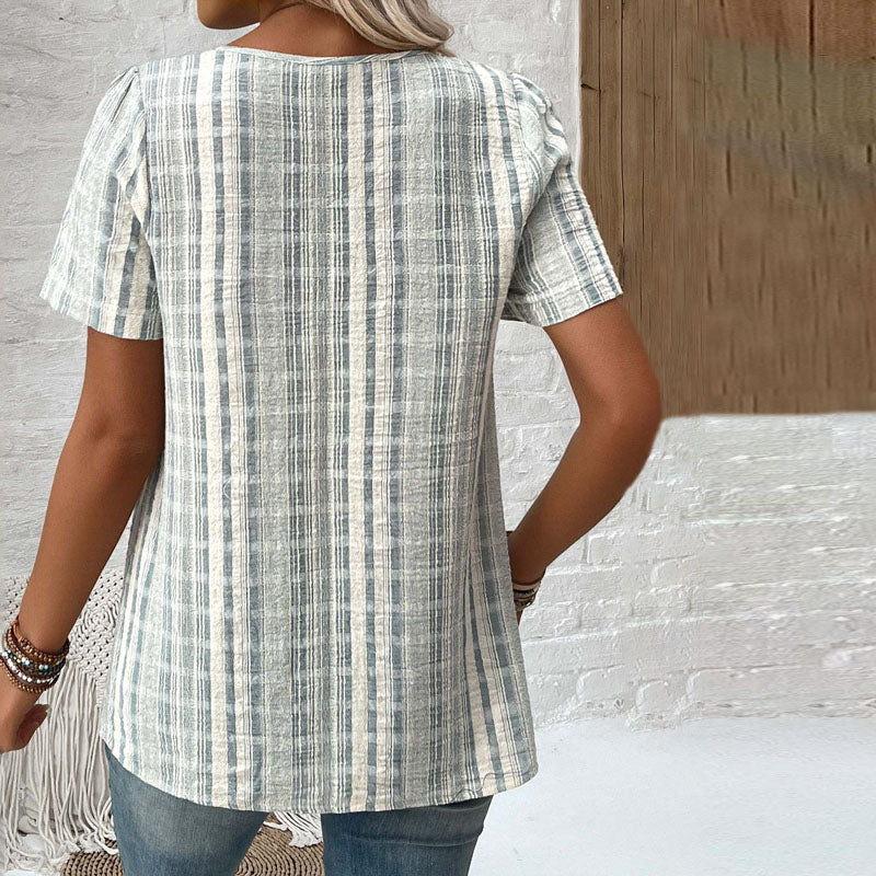 MARELLA™ | STRIPED CASUAL BLOUSE WITH RELAXED FIT 