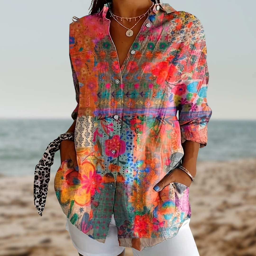CALISTA™ | COLORFUL BLOUSE WITH BOHEMIAN FLAIR 