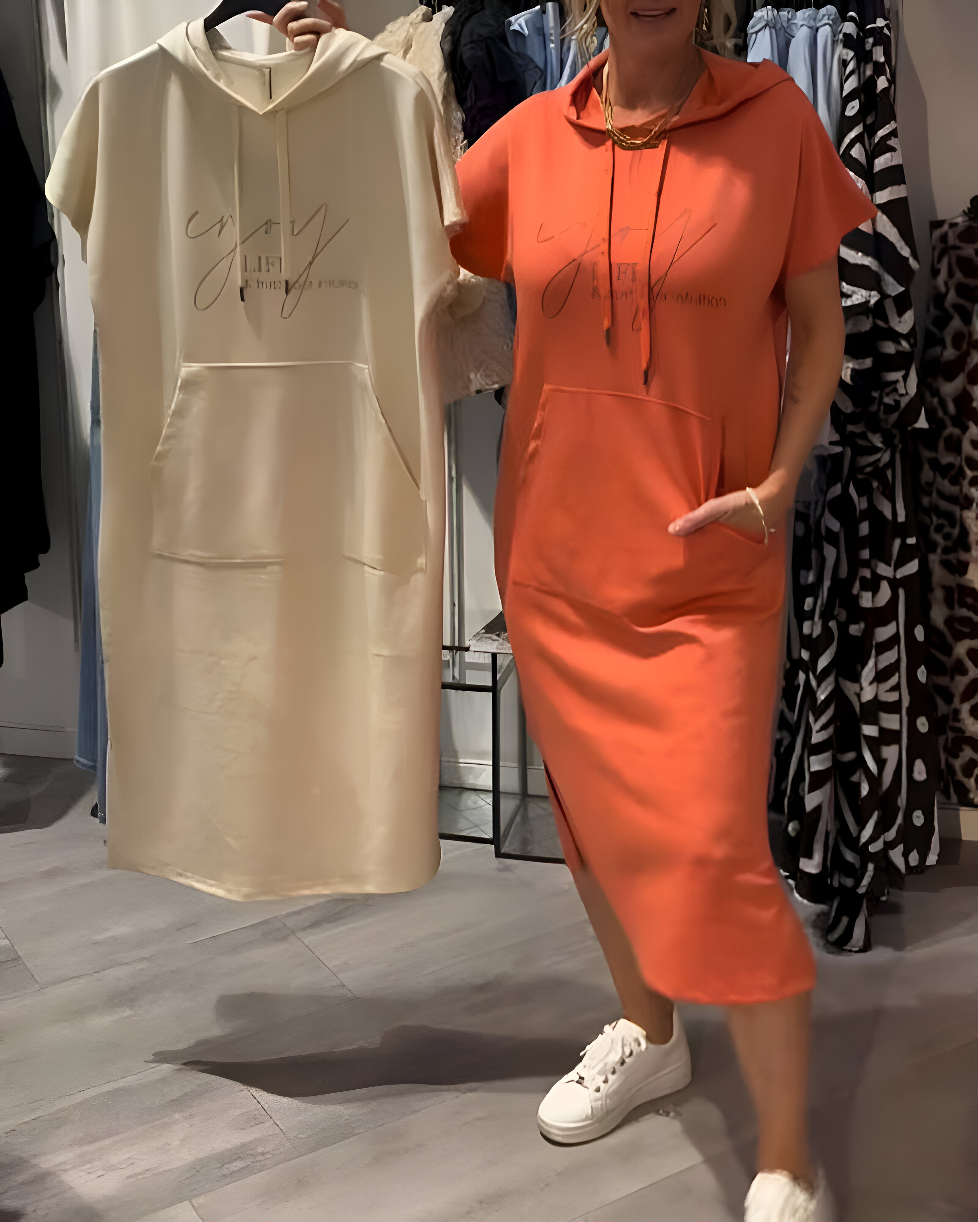 Saskia™ | Casual Hoodie Dress 
