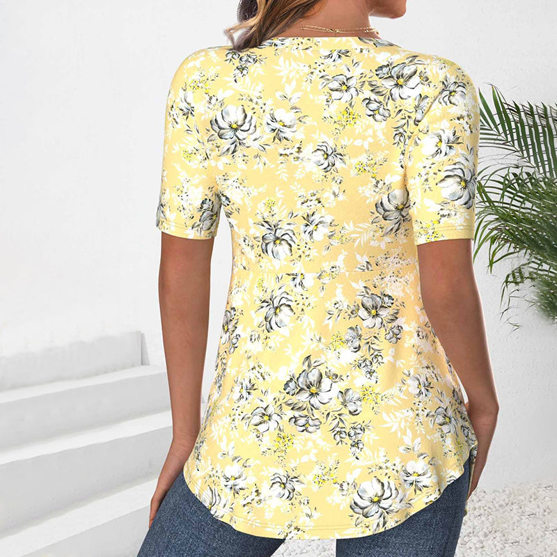 FIANELLA™ | ELEGANT FLORAL BLOUSE WITH FLOWY FIT 