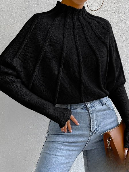 Camryn™ | Elegant High Neck Sweater