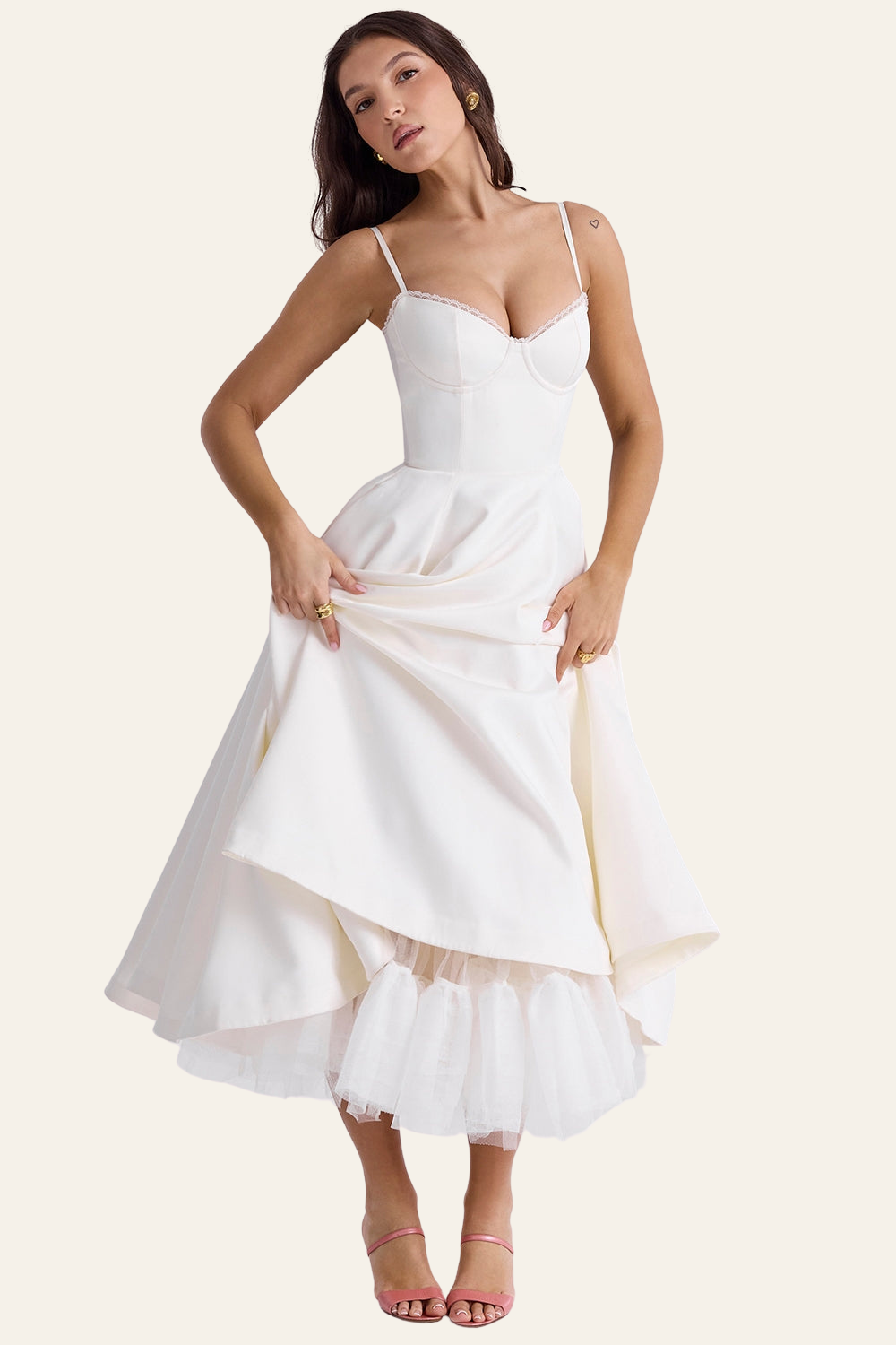 FELICIA™ | TULLE MIDI DRESS 