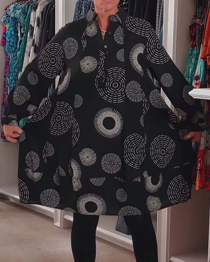 Sheryl™ | Geometric Wrap Dress 