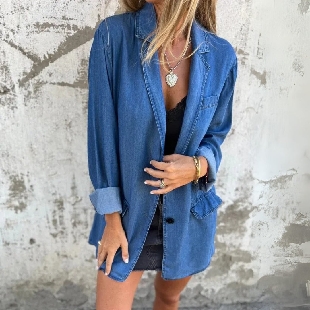 RAELYN™ | DENIM DRESS FOR BREEZY DAYS &amp; CONFIDENT MOMENTS 