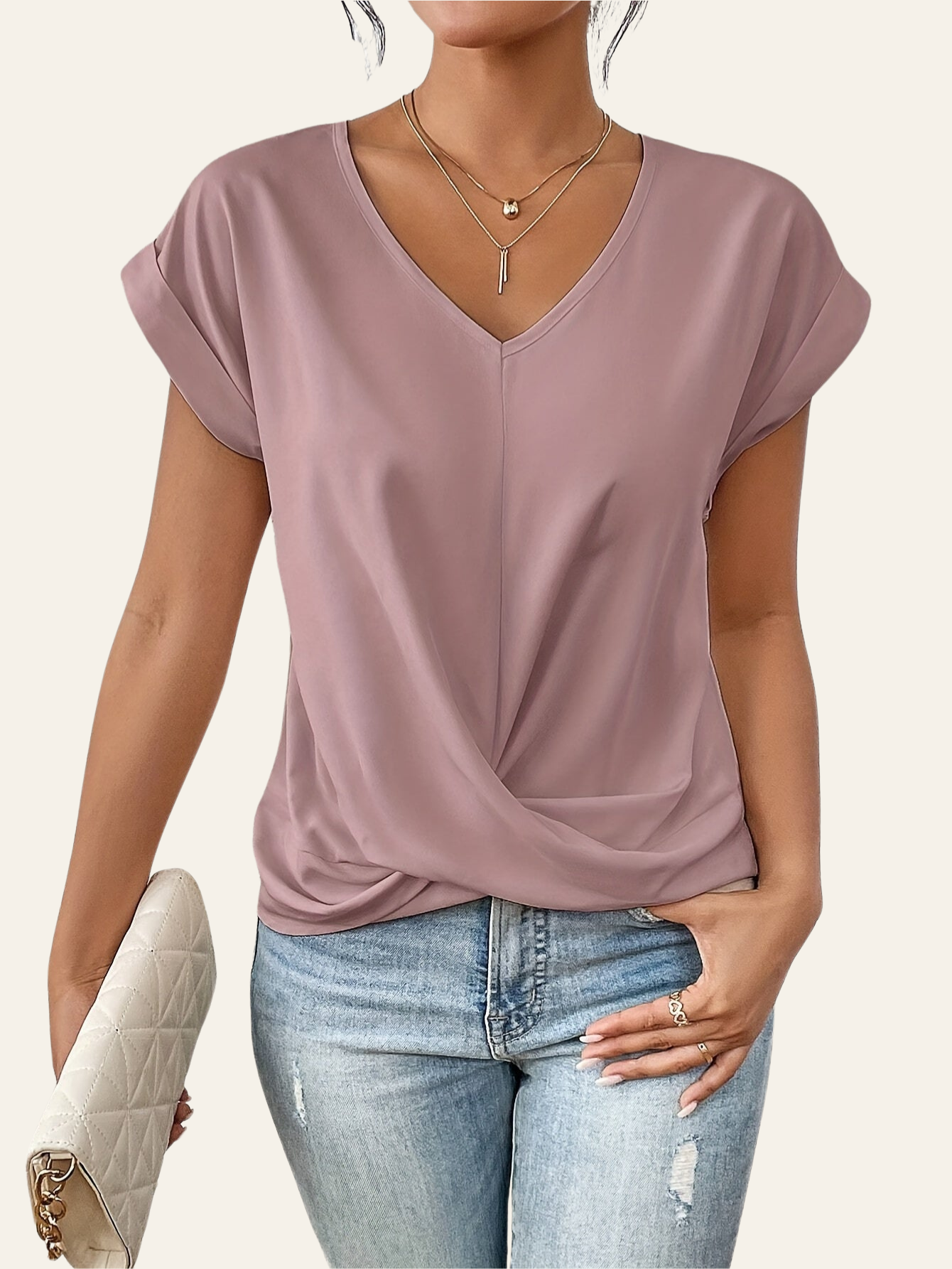JUNE | RELAXED SWEETHEART NECK TEE