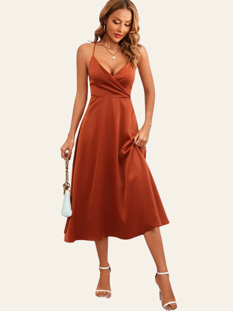LUCI | STRAPLESS SILK MAXI DRESS 