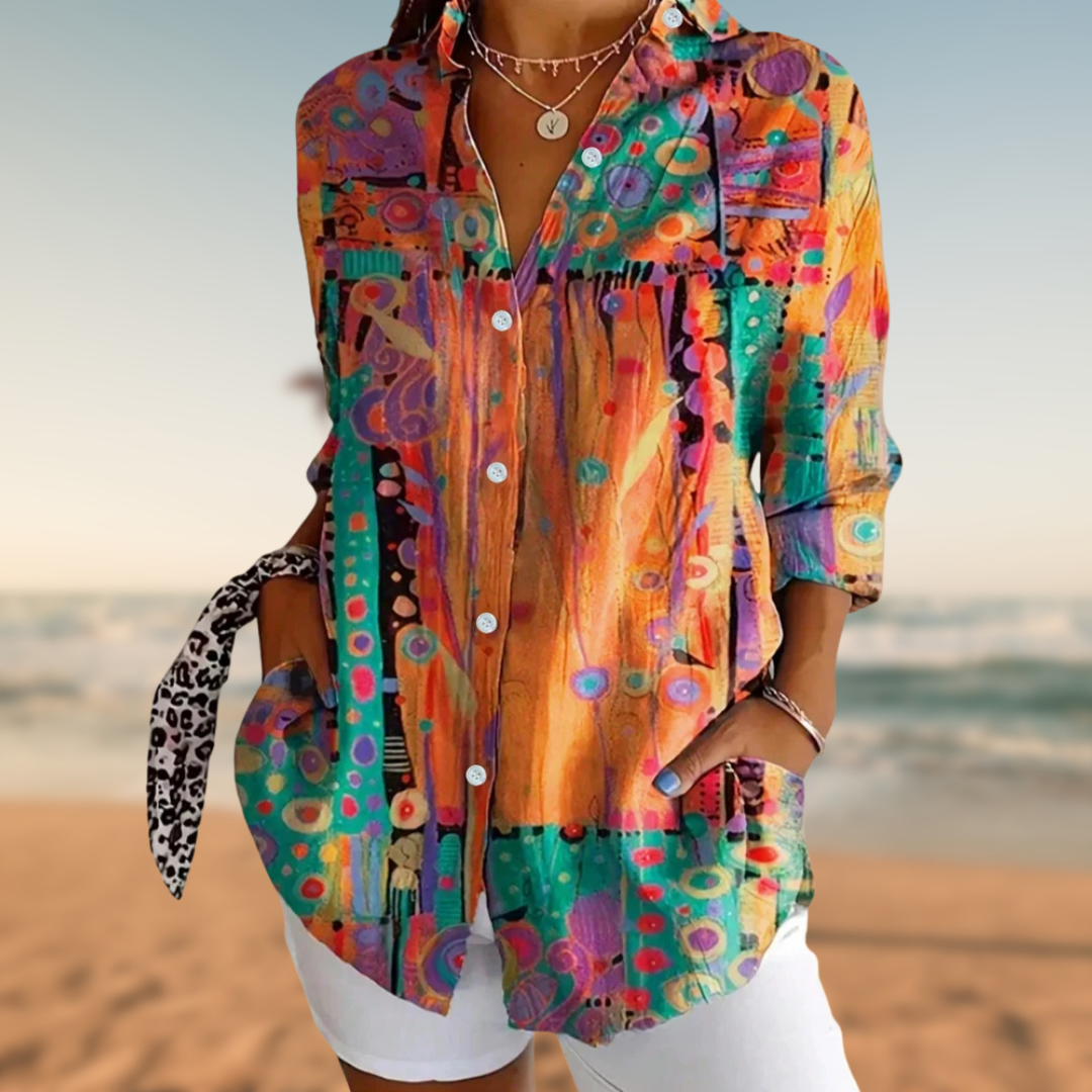 CALISTA™ | COLORFUL BLOUSE WITH BOHEMIAN FLAIR 
