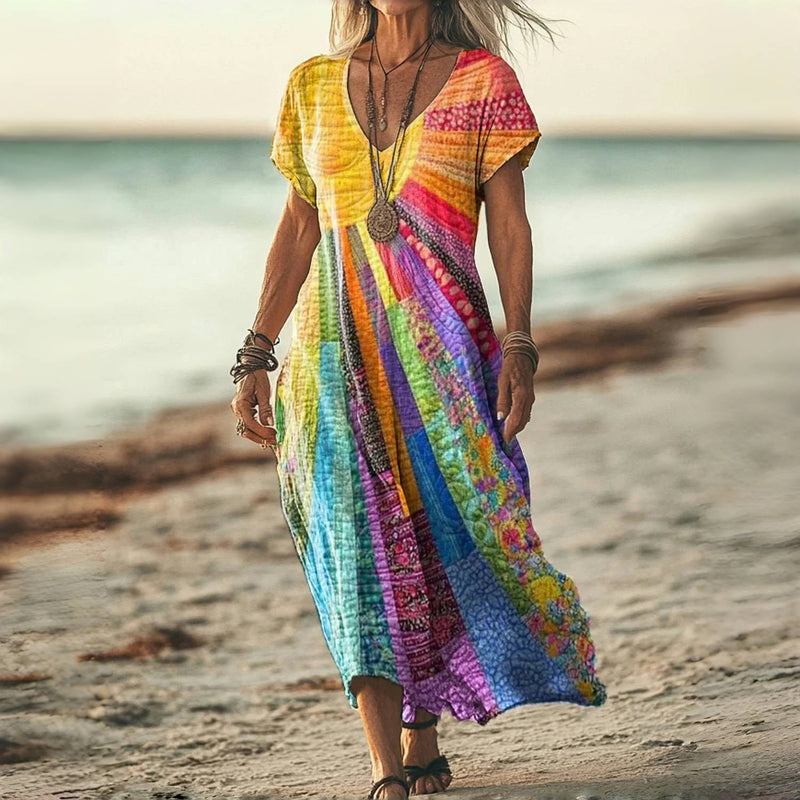 Ella™ | Colorful Casual Dress 