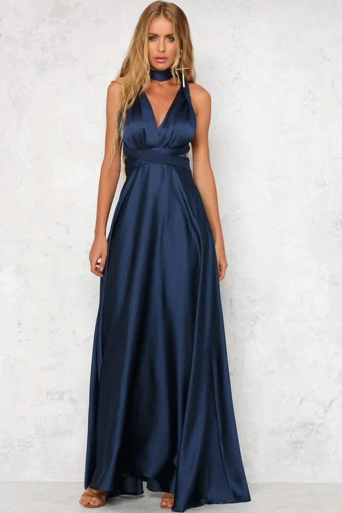 VIVIENNE | ELEGANT SATIN MAXI DRESS 