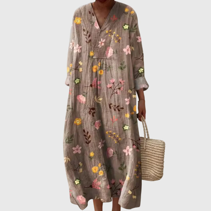 Matilda™ | Artistic Patchwork Midi Dress