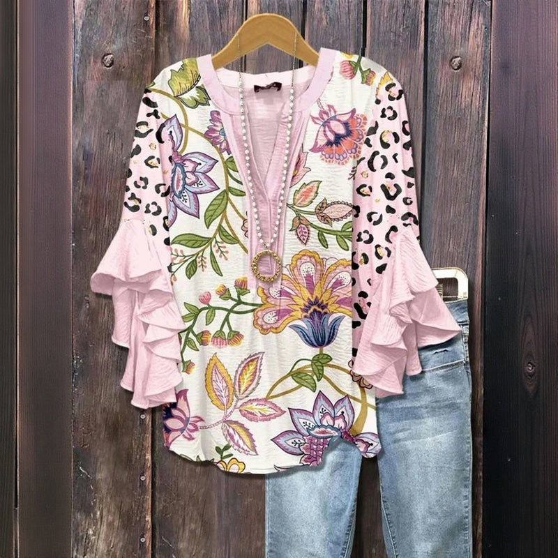 JANE™ | VINTAGE FLORAL BLOUSE 