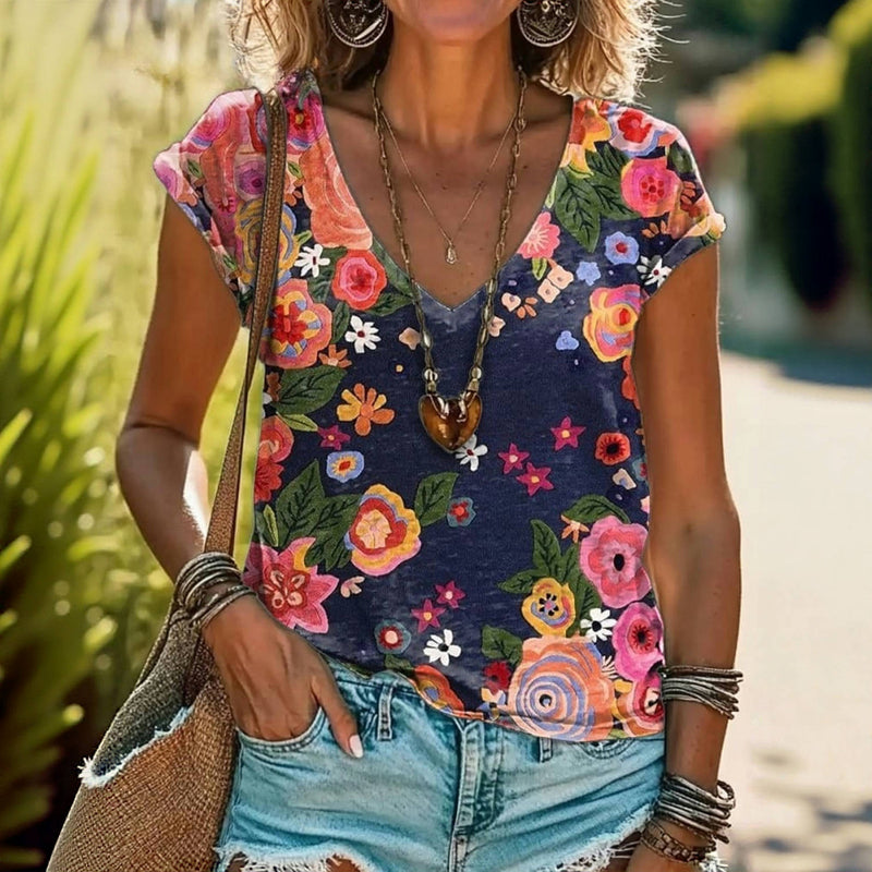 JANE™ | FLORAL PRINT T-SHIRT 