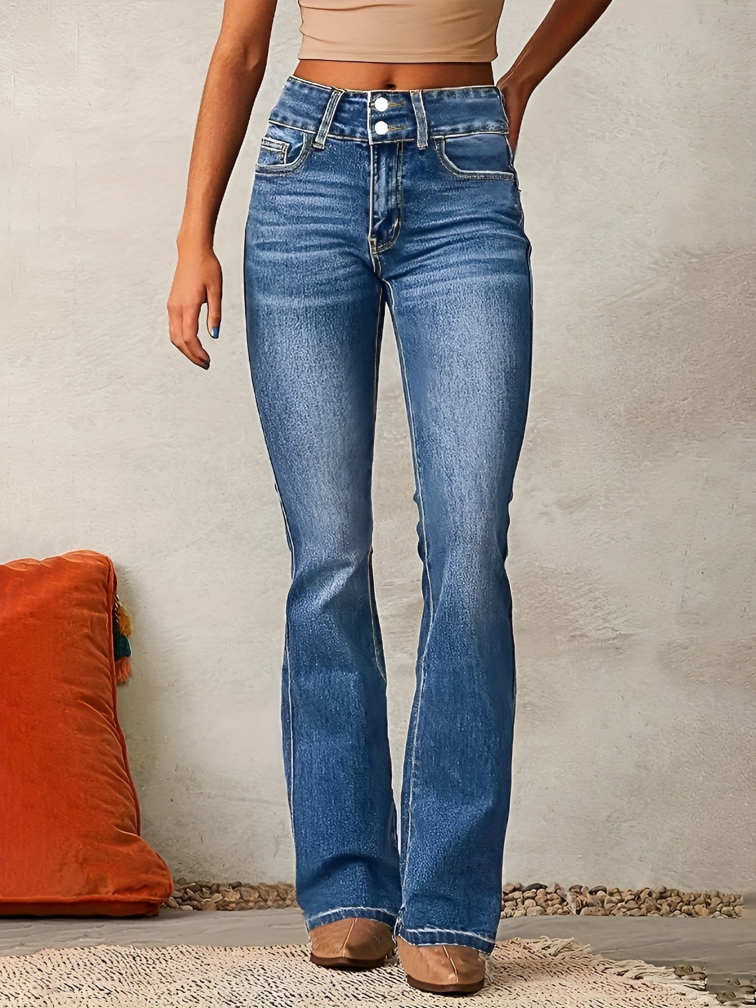 Ivana High Waisted Flared Jeans