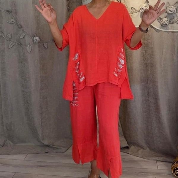 Isla™ | Bali Chic Cotton-Linen Set 