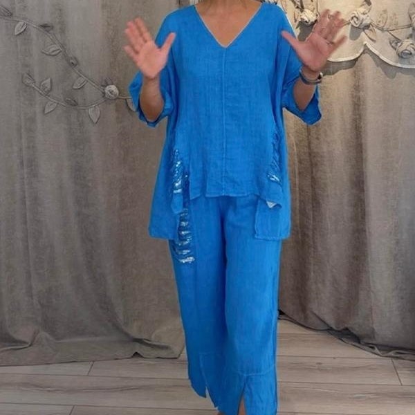 Isla™ | Bali Chic Cotton-Linen Set 