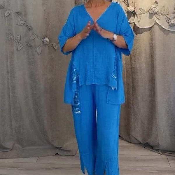 Isla™ | Bali Chic Cotton-Linen Set 