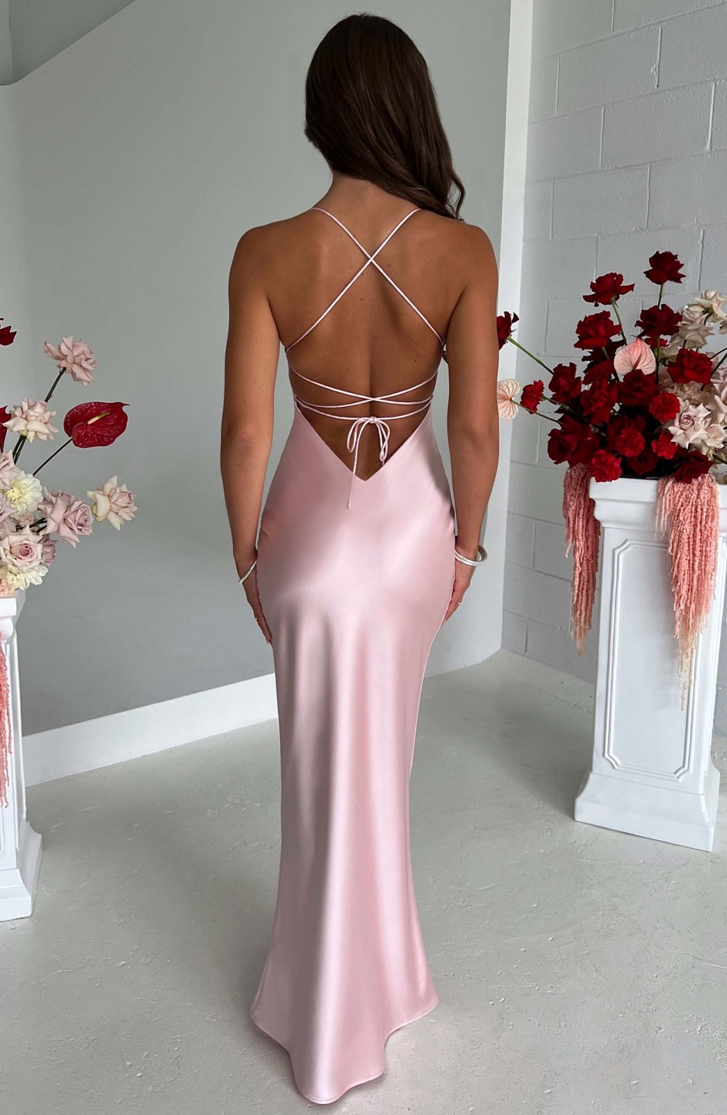 LOUISE | LUXURY SATIN MAXI DRESS 