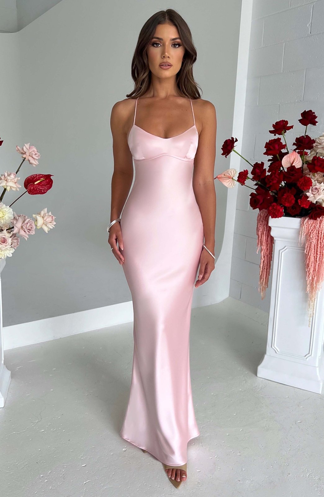 LOUISE | LUXURY SATIN MAXI DRESS 