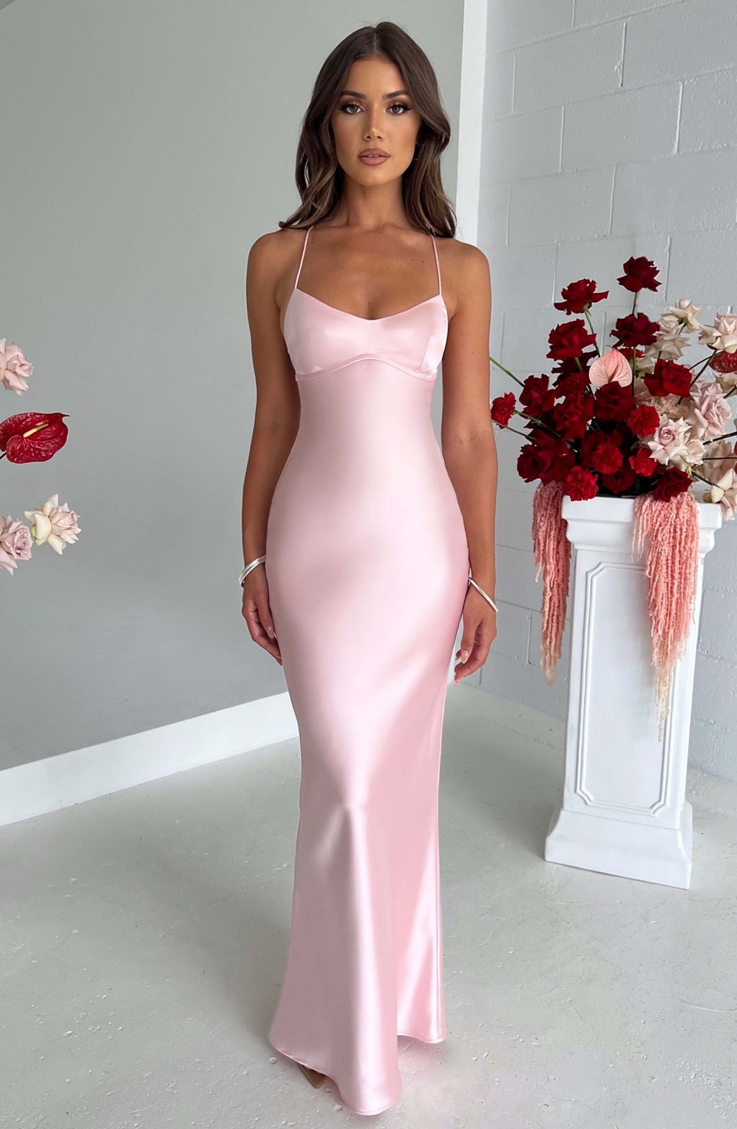 LOUISE | LUXURY SATIN MAXI DRESS 