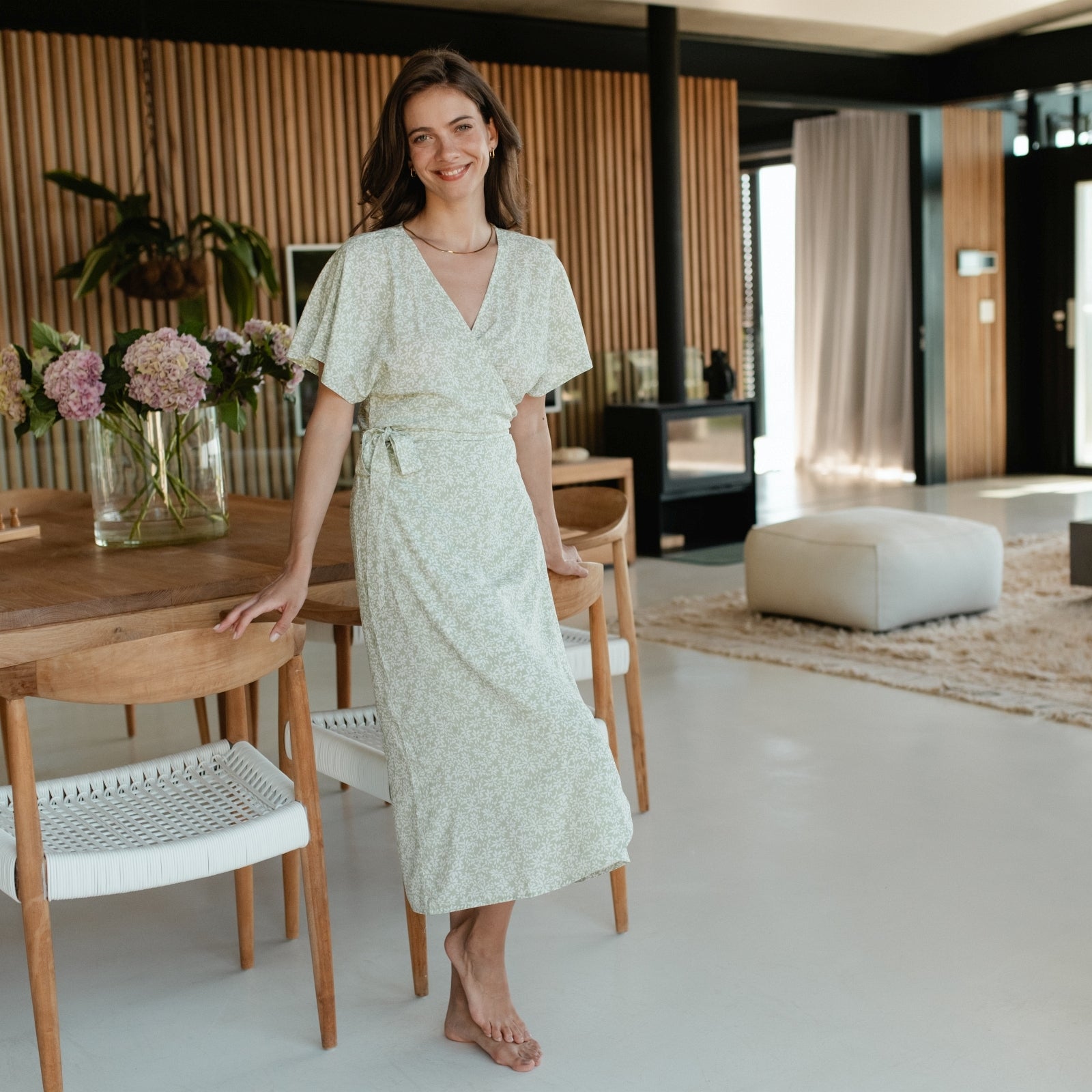 ELARA | FLORAL WRAP DRESS 