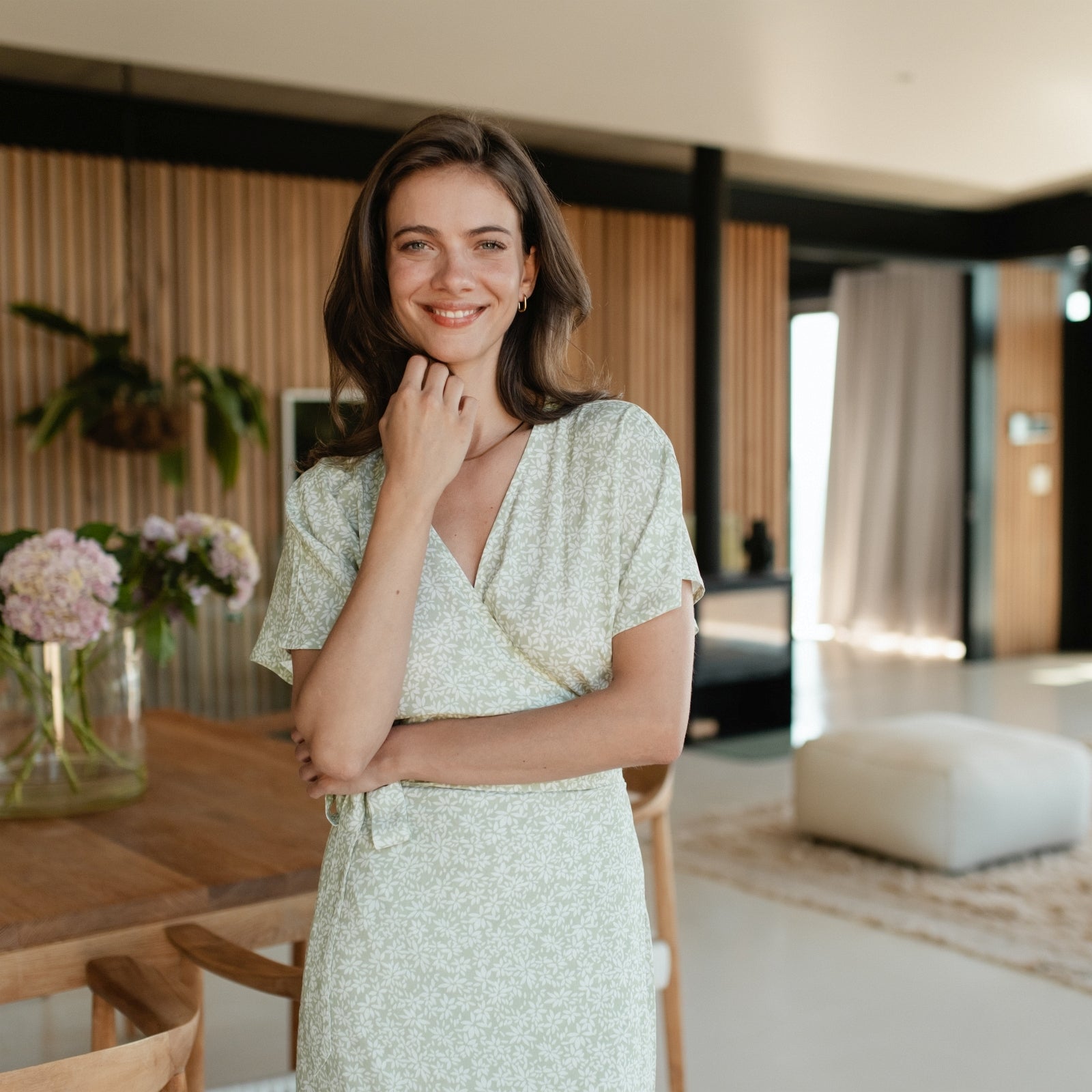ELARA | FLORAL WRAP DRESS 