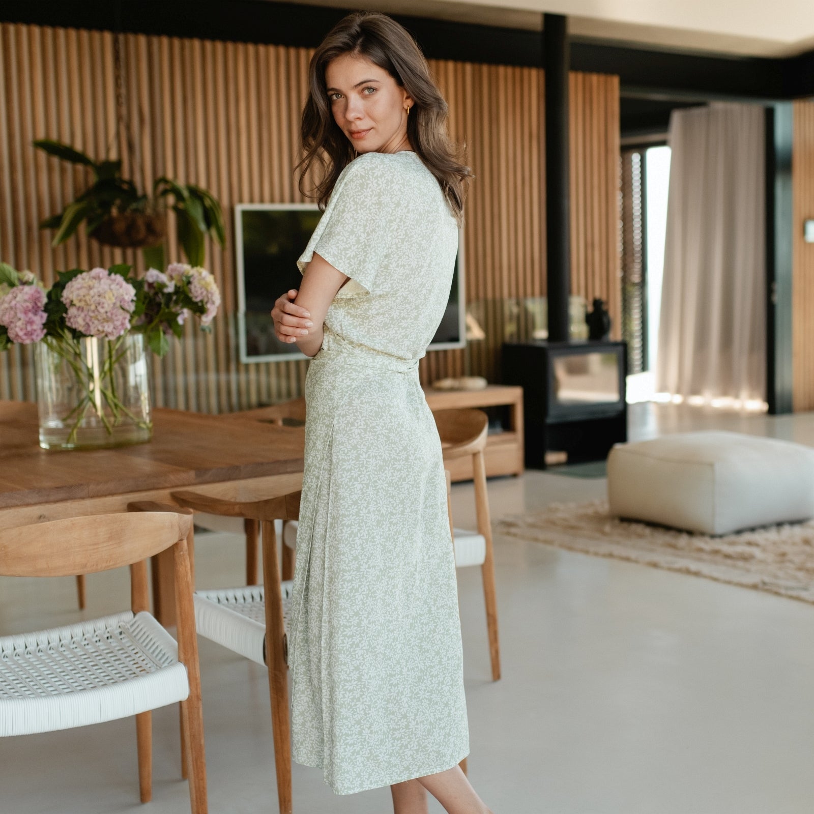 ELARA | FLORAL WRAP DRESS 