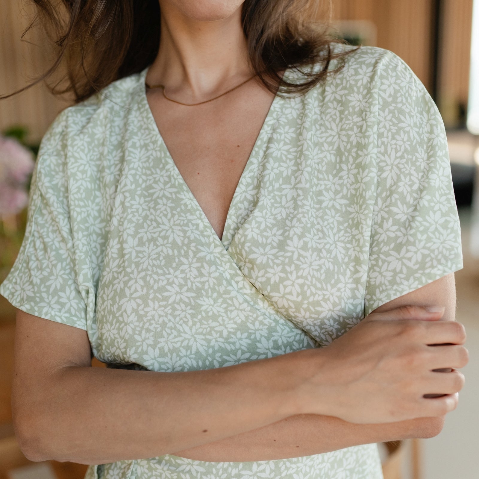 ELARA | FLORAL WRAP DRESS 