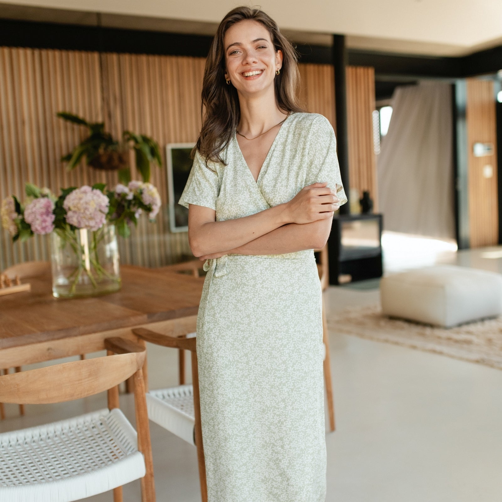 ELARA | FLORAL WRAP DRESS 