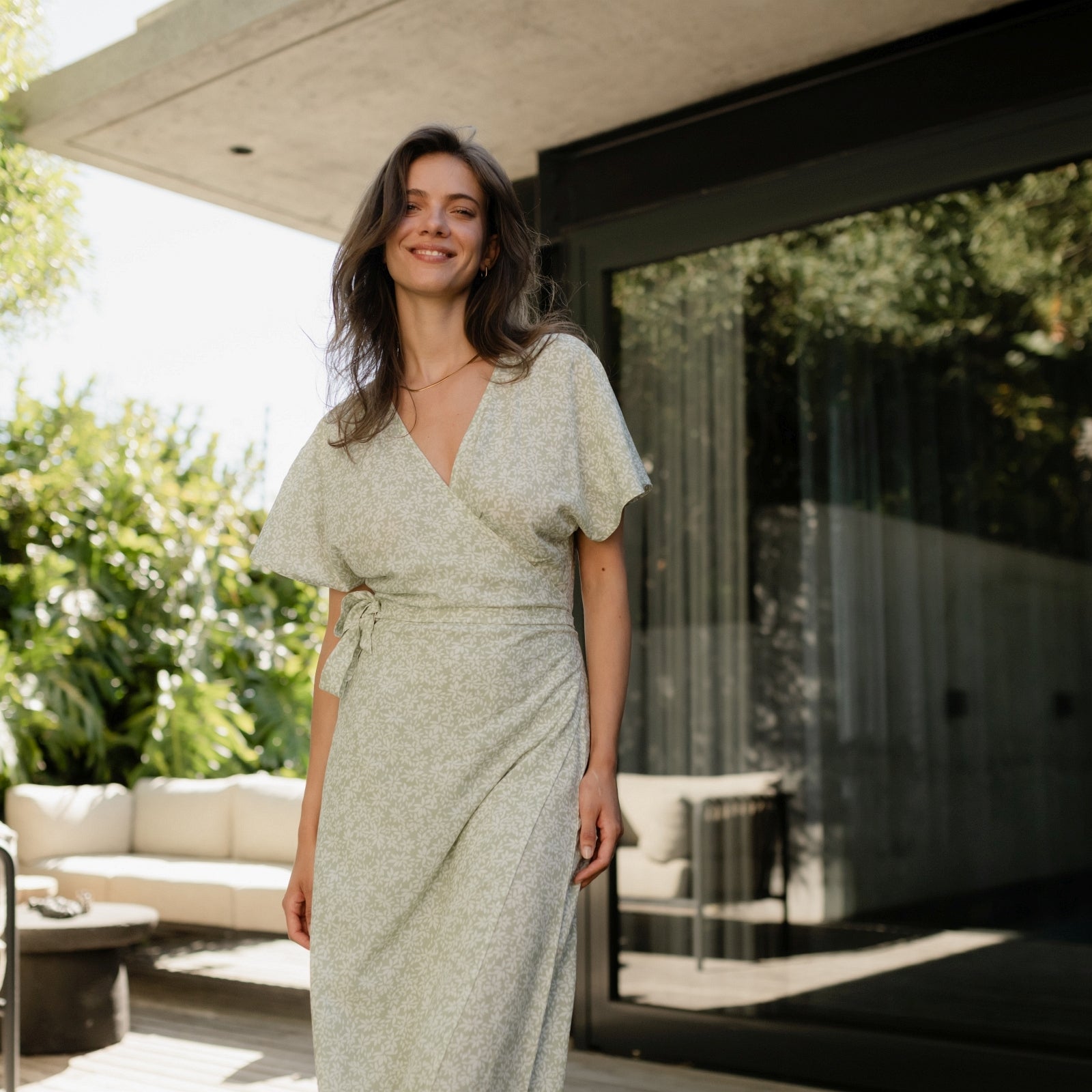 ELARA | FLORAL WRAP DRESS 